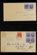 1917-1938 KGV WAR TAX COVERS GROUP. An Interesting Collection Of Covers, Mostly Bearing Registered Tabs Or Cachets With  - Kaimaninseln