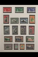 1937-1949 COMPLETE SUPERB MINT COLLECTION In Hingeless Mounts On Leaves, All Different, Includes 1938-49 Pictorials Set, - Ceylon (...-1947)