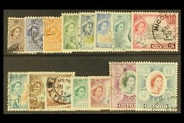 1955-60 Complete Definitive Set, SG 173/187, Fine Used. (15 Stamps) For More Images, Please Visit Http://www.sandafayre. - Otros & Sin Clasificación