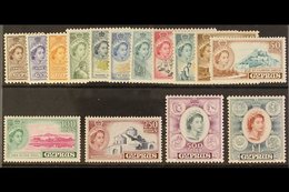 1955-60 Definitives Complete Set, SG 173/87, Never Hinged Mint. (15 Stamps) For More Images, Please Visit Http://www.san - Other & Unclassified