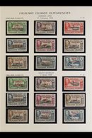 1944-1949 KGVI COMPLETE FINE MINT COLLECTION. An Attractive, ALL DIFFERENT & Complete Collection Of This Reign, Inc ALL  - Islas Malvinas