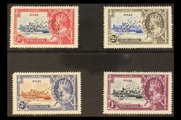 1935 Silver Jubilee Set Perf "SPECIMEN", SG 242s/245s, Very Fine Mint, The 1½d & 3d Vals With Rounded N.W. Corners (4 St - Fidji (...-1970)