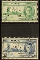 1946 Victory Set Perf "SPECIMEN", SG 268s/269s, Very Fine Mint (2 Stamps) For More Images, Please Visit Http://www.sanda - Fidji (...-1970)