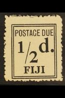POSTAGE DUE 1917-18 ½d Black Narrow Setting, SG D5a, Very Fine Unused As Issued, A Scarce Stamp. For More Images, Please - Fidschi-Inseln (...-1970)