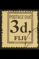 POSTAGE DUE 1917 3d Black, SG D4, Very Fine Used. For More Images, Please Visit Http://www.sandafayre.com/itemdetails.as - Fidji (...-1970)