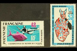 POLYNESIA 1969 Underwater Hunting Championships Set, Yv 29/30, Never Hinged Mint (2 Stamps) For More Images, Please Visi - Otros & Sin Clasificación