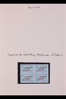 SPORT TOPICAL COLLECTION 1959-1997 Chiefly Never Hinged Mint Stamps (plus A Couple Of FDC's) All Featuring SPORT. Saint- - Otros & Sin Clasificación
