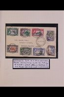 CHRISTMAS ISLAND An Attractive Collection With 1939 Cover Bearing KGVI ½d To 6d Tied Fine Cds's, 1943 Cover With Single  - Islas Gilbert Y Ellice (...-1979)