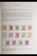 1954-1997 DEFINITIVES USED COLLECTION Nicely Written Up In An Album. With 1954-62 Set Plus An Extensive Array Of Printin - Otros & Sin Clasificación