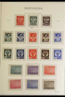 1950-1996 ALL DIFFERENT COLLECTION. A Modest Mint, Nhm & Used Collection (mostly Nhm) Presented In A Pair Of Red Lightho - Indonesia