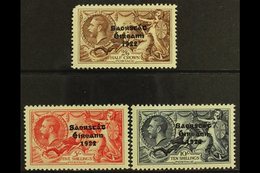 1935 SEAHORSES Re-engraved Set, SG 99/101, Fresh Mint, The 2s6d With A Rounded Corner Perf., Otherwise Fine. (3) For Mor - Autres & Non Classés
