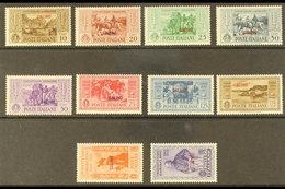 CALIMNO 1932 Garibaldi "CALINO" Overprints Complete Set (SG 89/98 A, Sassone 17/26), Never Hinged Mint. (10 Stamps) For  - Otros & Sin Clasificación