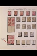 1918-1940 COLLECTION WITH COVERS & CARDS. Mint & Used Stamps In Hingeless Mounts Written Up On Leaves, Includes 1919 Thi - Lettland