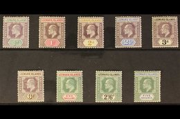 1902 Wmk Crown CA Set Complete, SG 20/28, Very Fine Mint (9 Stamps) For More Images, Please Visit Http://www.sandafayre. - Leeward  Islands