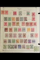 1880's-1980's INTERESTING COLLECTION/ACCUMULATION. Mint & Used Stamps On Various Pages, Includes JOHORE 1896-99 To 25c U - Andere & Zonder Classificatie