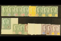 JOHORE 1896 Sultan Set Complete, SG 39-53, Fine To Very Fine Mint, Odd Tone Spot. (15 Stamps) For More Images, Please Vi - Otros & Sin Clasificación