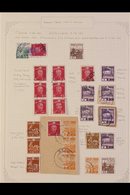 JAPANESE STAMPS USED IN MALAYA Very Fine Collection Written Up On Album Pages. Japanese Stamps (some On Piece) With A Ra - Altri & Non Classificati