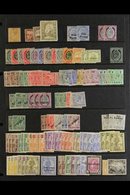 1863-1970's MINT & USED RANGES On Leaves & Stock Pages, Includes Great Britain 3d With "A25" Pmk, 1863-81 ½d (x3, One Un - Malte (...-1964)