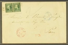 1869 Cover From 'Sgravenhage To Paris Addressed To Monsieur Le Baron De Zuylen, Minister Of The Low Countries, Franked P - Andere & Zonder Classificatie