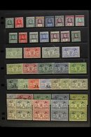 ENGLISH 1908-1970 MINT & NHM COLLECTION Presented On A Trio Of Stock Pages. Includes 1908 KEVII To Both 1s, 1911 "Weapon - Other & Unclassified
