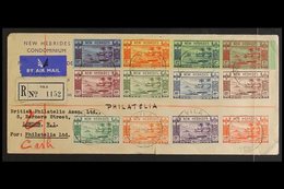 ENGLISH 1938 Gold Currency Complete Set, SG 52/63, Very Fine Cds Used On 1st April 1953 Cover Registered Vila To London, - Other & Unclassified