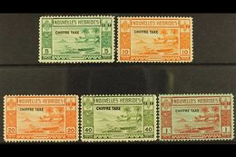 FRENCH POSTAGE DUE. 1938 Gold Currency Opt'd Set, SG FD 65/69, Fine Mint (5 Stamps) For More Images, Please Visit Http:/ - Autres & Non Classés