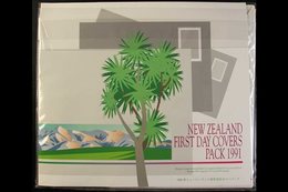 1991-95 FIRST DAY COVERS PACKS A Complete Run Of First Day Cover Packs Issued By New Zealand Post Containing Sets Of FDC - Altri & Non Classificati