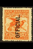 OFFICIAL 1907-11 1s Orange-red, SG O65, Mint. For More Images, Please Visit Http://www.sandafayre.com/itemdetails.aspx?s - Other & Unclassified