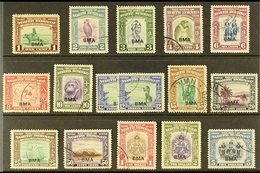 1945 "BMA" Overprinted Complete Set Including 12c Additional Shade, SG 320/34, Fine Used. (16 Stamps) For More Images, P - Nordborneo (...-1963)