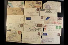 WW2 AUSTRALIAN FORCES - A.I.F. FIELD P.O. DATESTAMPS A Fine Collection Of Covers (couple Of Fronts) Back To Australia, B - Papua-Neuguinea