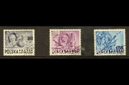1948 Airpost Set, SG 645a/45c, Mi 515/17, Very Fine Used (3 Stamps) For More Images, Please Visit Http://www.sandafayre. - Other & Unclassified