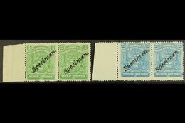 1898 Arms ½d And 2½d SG 75 & 80, Each In A Never Hinged Mint Horizontal Pair, Overprinted "Specimen". (4 Stamps) For Mor - Autres & Non Classés