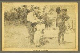 1914 MISSIONARY POSTAL HISTORY PICTURE POST CARD Printed By The Rhodesian Mission Press, Titled "A Friend In Need" Sent  - Andere & Zonder Classificatie