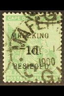 MAFEKING SIEGE 1900 1d On ½d Green Of Cape Of Good Hope, SG 1, Fine Used With May 14th Cds. For More Images, Please Visi - Ohne Zuordnung