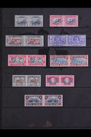 1938-1939 Voortrekker And Huguenot Complete Commemorative Sets, SG 76/84, Very Fine Mint. (9 Pairs) For More Images, Ple - Unclassified