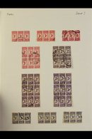 POSTAGE DUES 1943-4 Bantam Issue, USED Collection Of Correct Units, With 1d Shades Incl. Block Of 2 Units, 2d Incl. Two  - Unclassified