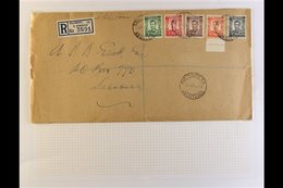 1937 KGVI FIRST DAY COVER ½d To 6d Definitives Used On Plain, Registered Cover, SG 40/4, Tied By Clear Strikes Of Salisb - Rhodésie Du Sud (...-1964)