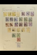 1874 ALLEGORY OF JUSTICE Mint And Used Collection On An Album Page, Mostly Used And Which Includes 2c Yellow X4, 5c Mauv - Altri & Non Classificati