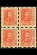 1938 30c Scarlet Ferdinand The Catholic With "Lit. Fournier, Vitoria' Imprint, Edifil 844A, Never Hinged Mint BLOCK OF F - Other & Unclassified