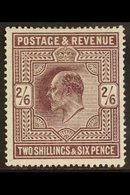 1911 2s 6d Dark Purple, Somerset House Printing, Ed VII, SG 317, Fine Mint, Bright Even Colour. For More Images, Please  - Non Classificati