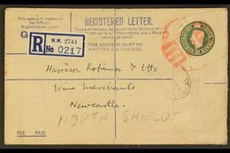 REGISTRATION ENVELOPE FORCES ISSUE 1945 3d Green, Size G2, With "Compensation" Instructions On Back In Five Lines, Huggi - Unclassified