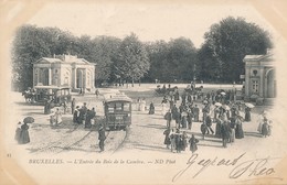 CPA - Belgique - Brussels - Bruxelles - L'Entrée Du Bois De La Cambre - Bossen, Parken, Tuinen