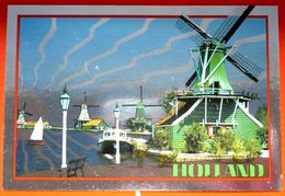 Cp Argentée - Zaandam - Molen " De Huisman " - Octogonal Mill With Stage On Shed - Specerijmolen - Moulin - ECC - Zaandam