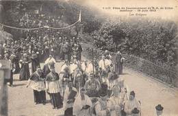 14-HONFLEUR- FÊTES DU COURONNEMENT DE N.D DE GRÂCE 19 JUIN 1913- LES EVÊQUES - Honfleur