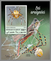 DJIBOUTI 2019 MNH Spiders Spinnen Araignees S/S - IMPERFORATED - DH1913 - Spinnen