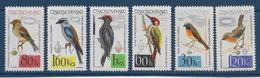 Tchécoslovaquie N°1361/1366 - Oiseaux - Neuf ** Sans Charnière - TB - Neufs