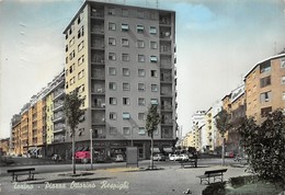 0355 "TORINO - PIAZZA OTTORINO RESPIGHI" ANIMATA. AUTO ANNI '50 FURGONCINO GELATI SANSON. CART. ORIG. SPED.1968 - Lugares Y Plazas