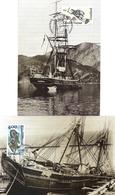 1995 - SHIP - 2 MAXIMUM CARDS - Michel Nr. 277-278 = 4.50 € - Storia Postale
