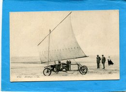 Aéroplage-char à Voile Sur La Plage*-plan Animé-années 1900-édition L L - Sailing
