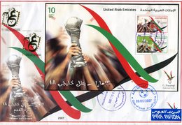 UNITED ARAB EMIRATES (ABU DHABI) 2007 FDC SHEET GULF CUP.BARGAIN.!! - Abu Dhabi